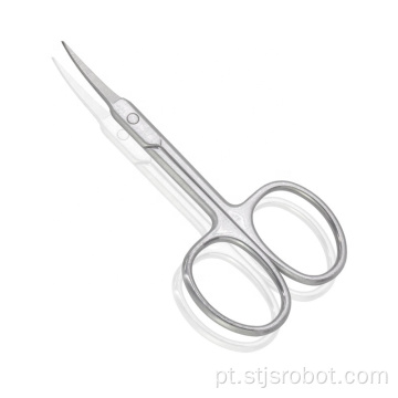 O corte feito sob encomenda da sobrancelha da segurança scissors tesouras curvadas de aço inoxidável da beleza